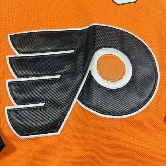 Reebok Philadelphia Flyers Jersey Mens‎ Sz.48 Orange/Black CCM Claude Giroux 28 - Picture 2 of 10